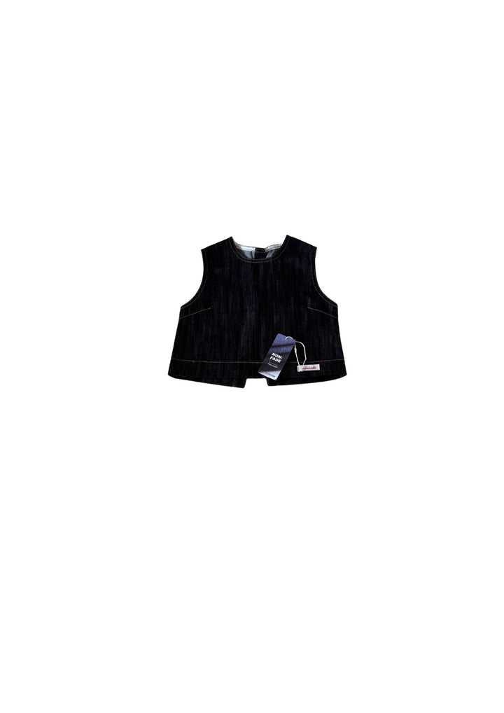 The Zayna top - black denim (set)
